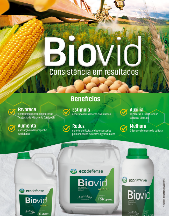 Biovid aplicado em multiculturas